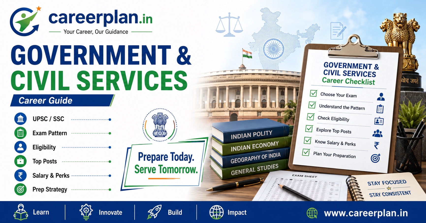 Government & Civil Services career guides in India